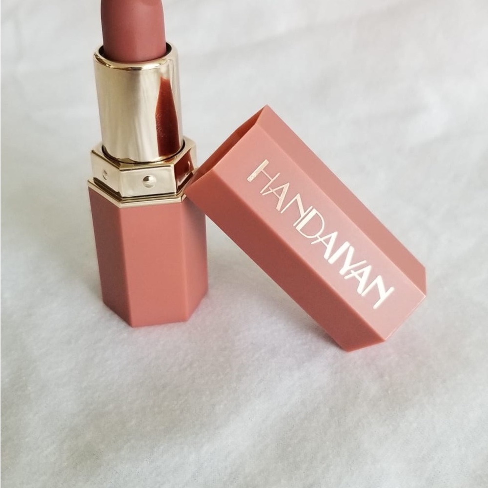 Pink Lipstick Geometric Matte
